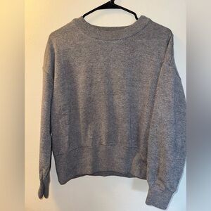 Zara Heather Gray Crew Neck Sweater